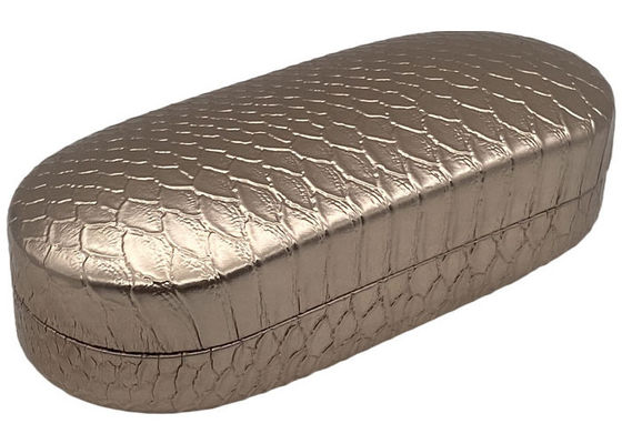 Iron Leather Metal Glasses Case Hard Shell