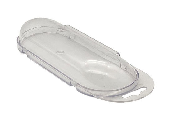 Transparent Plastic 16.5cm Custom Logo Sunglasses Case