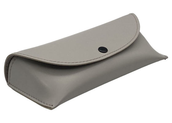 White Classic Custom Leather Glasses Case 171x76x38mm