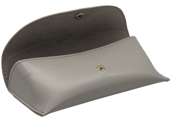 White Classic Custom Leather Glasses Case 171x76x38mm
