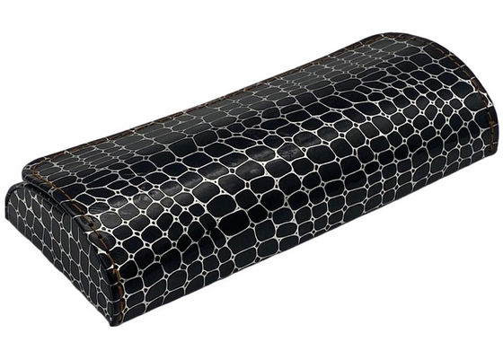 Portable Black Grid PU Leather Hard Case Glasses Case